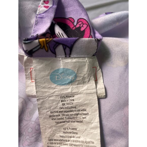 Disney Minnie & Daisy Purple Crib Sheet With Floral & Heart Pattern - Picture 12 of 12